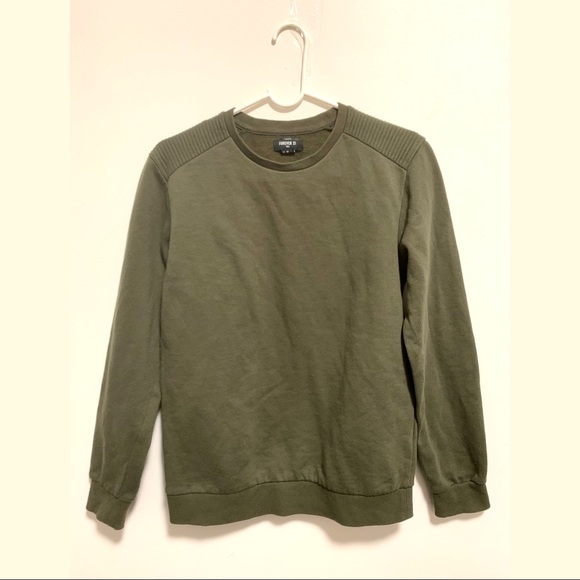 Forever 21  | Olive Green Sweatshirt - Picture 1 of 4